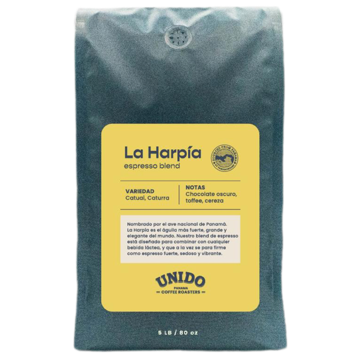 Unido Panamá Coffe Roasters - La Harpia 5LB Whole Bean