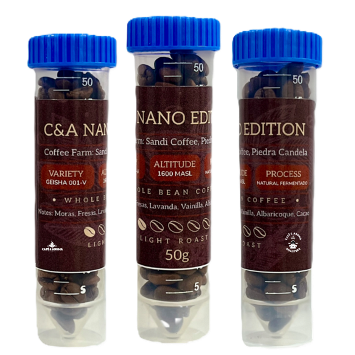 C&A Nano Edition - Sandi Coffee Geisha Natural Fermentado 001-V En Grano