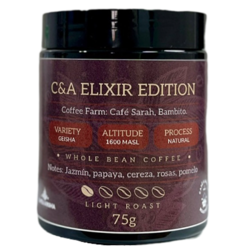 C&A Elixir Edition - Café Sarah Geisha Natural En Grano